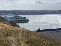 The ferry leaving Newhaven